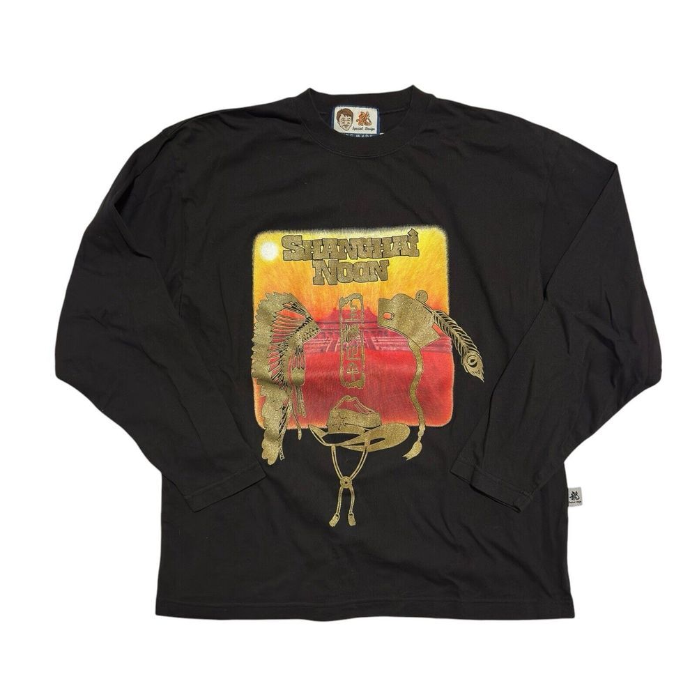 Black Long Sleeve Shanghai Noon T-Shirt‎ Medium